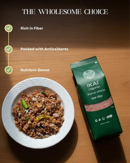 IKAI Organic Poha (Red) ,Chivda