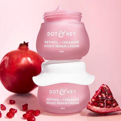 Dot & Key Retinol + Ceramide Night Cream, Pack of 2