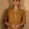 Dhiyona IE Printed Pure Cotton V-Neck Tunic With Trousers