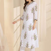 Dhiyona IE Women Floral Printed Regular Pure Cotton Kurta with Trousers