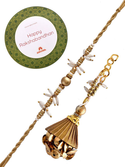 Anouk Bhaiya Bhabhi Rakhi With Roli Chawal & Card