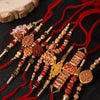 Dhiyona Set Of 10 Beaded Rakhi