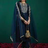 Dhiyona IE Women Ethnic Motifs Embroidered Kurta with Trousers & Dupatta
