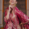 Dhiyona IE Women Solid Woven Design Regular Kurta with Trousers & With Dupatta