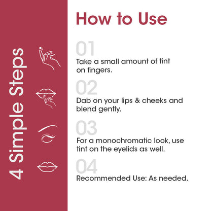 TAC - The Ayurveda Co. Lip, Cheek & Eye Tint with Beetroot Extracts