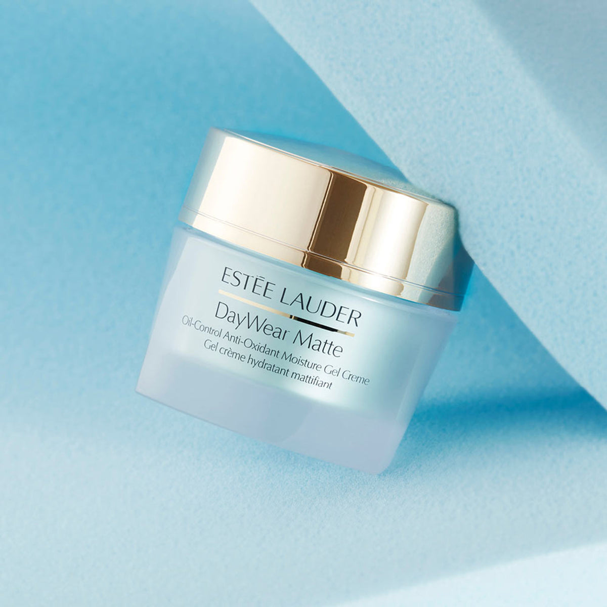 Estee Lauder Daywear Matte Oil-Control Moisture Gel Creme in a sleek jar, featuring a smooth, lightweight texture for oily skin.