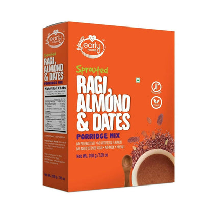 Early Foods Sprouted Ragi Almond Date Porridge Mix - Indyancart