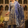 Dhiyona IE Ethnic Motifs Woven Design Zari Liva Kurta With Trousers & With Dupatta