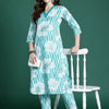 Dhiyona IE Printed Pure Cotton Top With Trousers Co-Ords