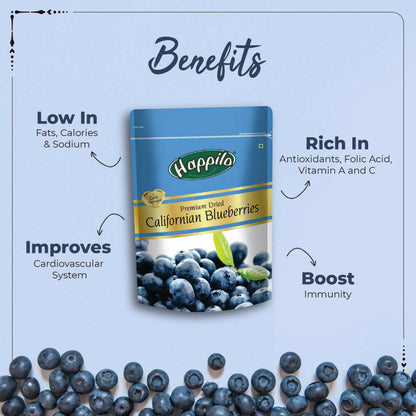 Happilo Healthy & Sweet Calfornian Dried Blueberries