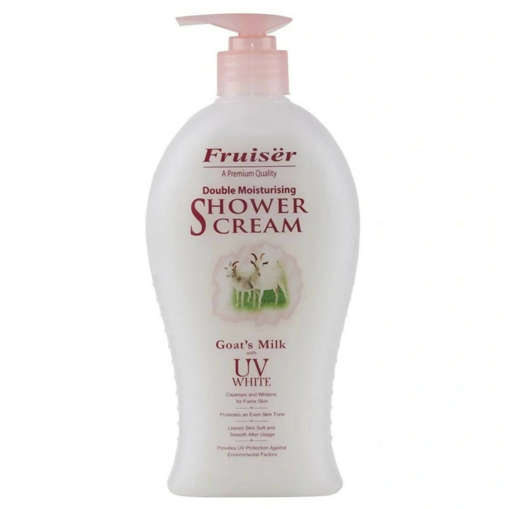 Fruiser Double Moisturizing Shower Cream Goat's Milk With UV White - Indyancart