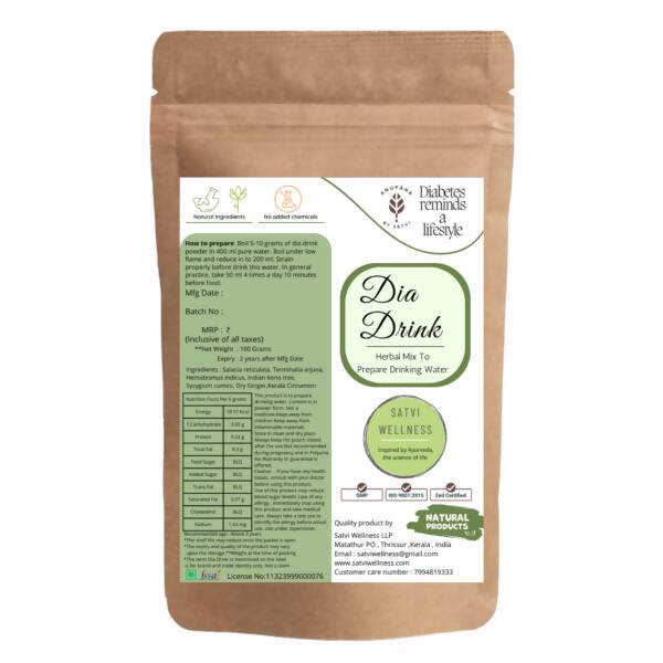 Satvi Wellness Dia Drink | Herbal Drink Mix | Satvi Dia Drink