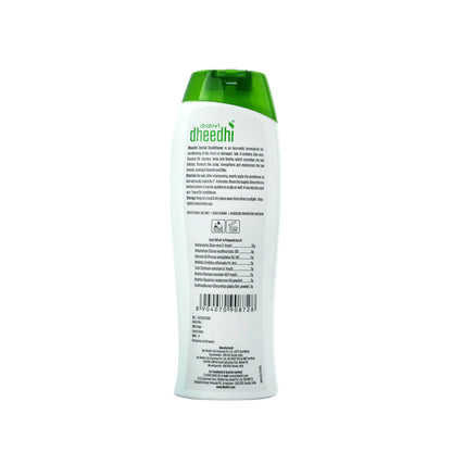 Dhathri Ayurveda Dheedhi Hair Conditioner for dry, frizzy hair with creamy texture and natural herbal ingredients.