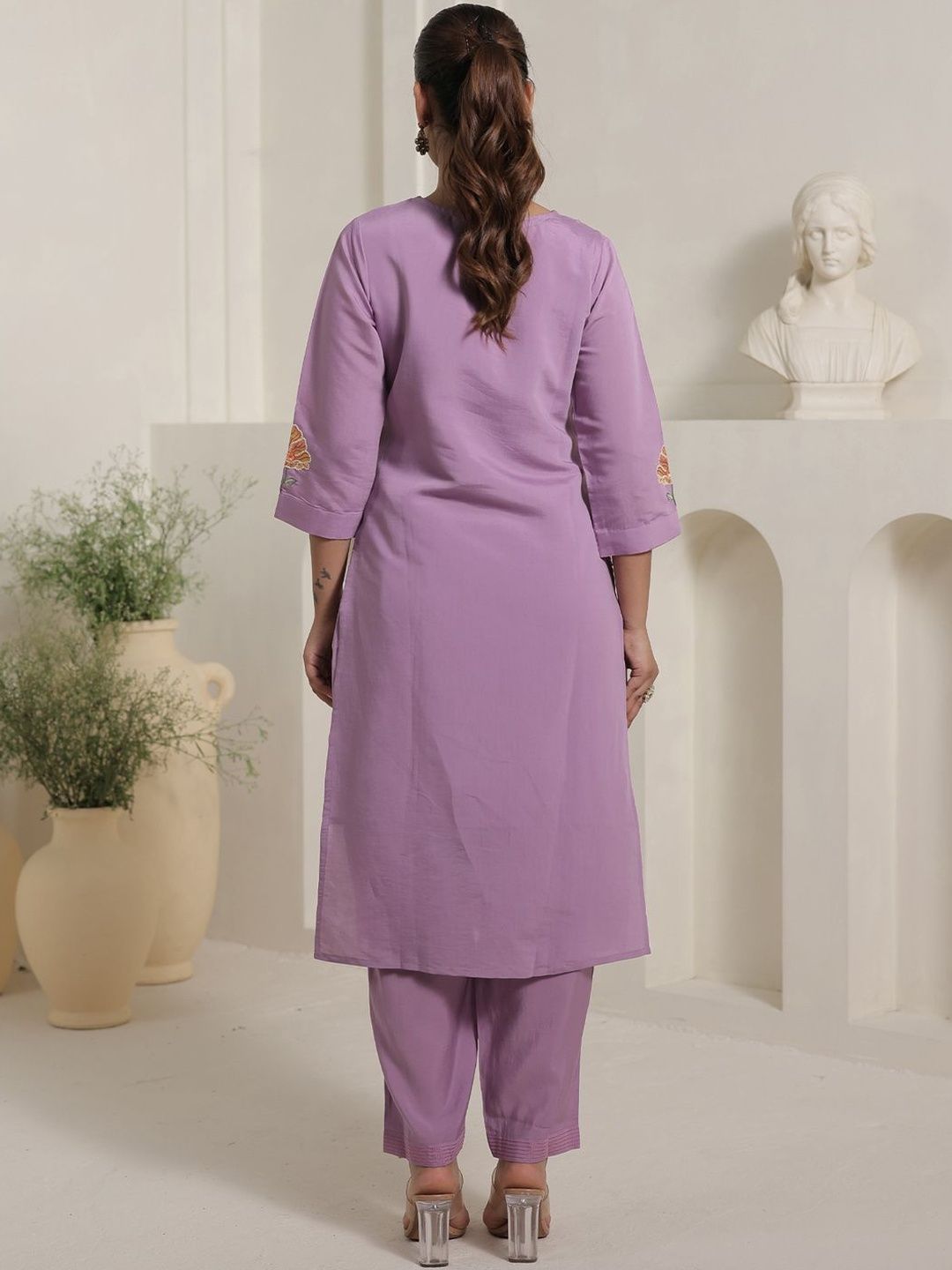 Women Floral Printed Kurta with Trouser & Dupatta