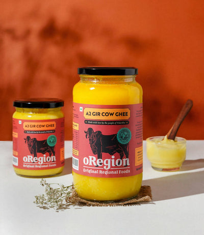 oRegion A2 Gir Cow Ghee | 100% Gir Cow Ghee | Organic Desi Ghee From Gir Cow