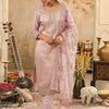 Dhiyona IE Ethnic Motifs Woven Design Zari Straight Kurta With Trousers & Dupatta