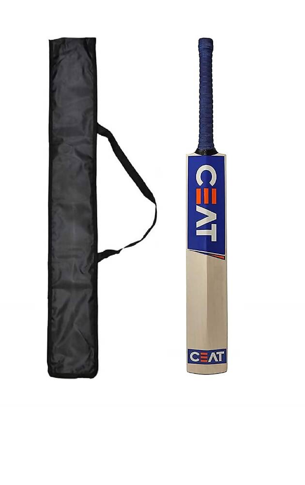 Xtroke Willow cricket bat in full size, showcasing a polished wooden surface and traditional shape for cricket gameplay.