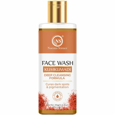 Nuerma Science Kumkumadi Face Wash | Deep Cleansing Formula to Cure Dark Spots & Pigmentation