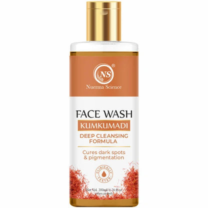 Nuerma Science Kumkumadi Face Wash | Deep Cleansing Formula to Cure Dark Spots & Pigmentation