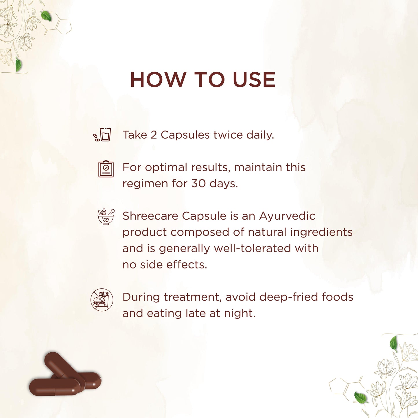 Shreevarma Shree Care Ayurvedic capsules for women’s wellness, menstrual health, hormonal balance, uterine support, 60 capsules