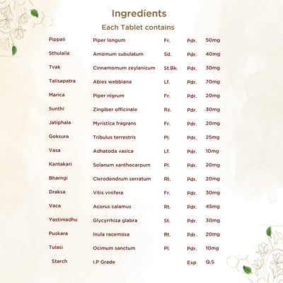 Shreevarma Swas Care Tablets