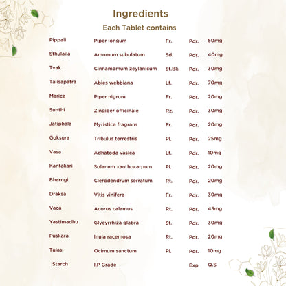 Shreevarma Swas Care Tablets