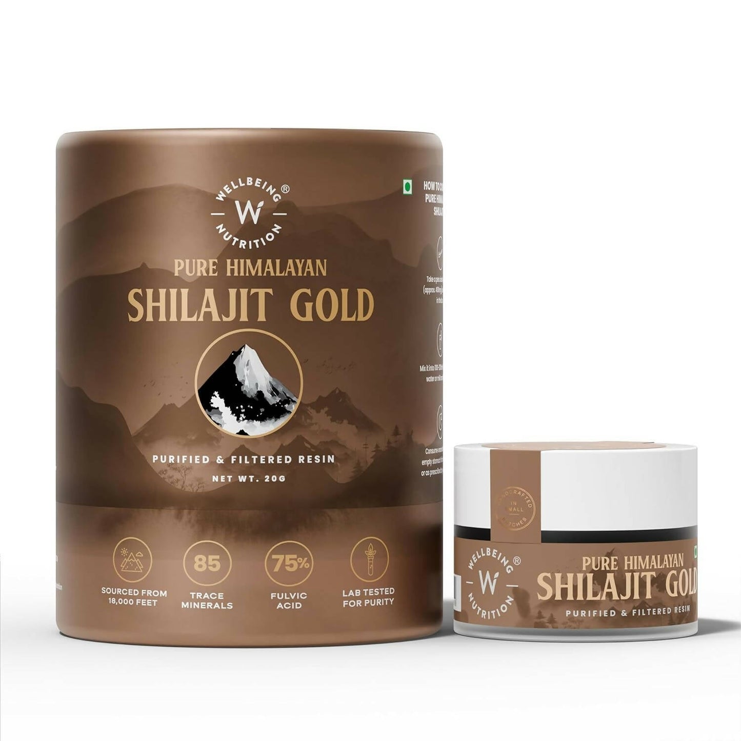 Wellbeing Nutrition Pure Himalayan SJ Gold Resin - Indyancart