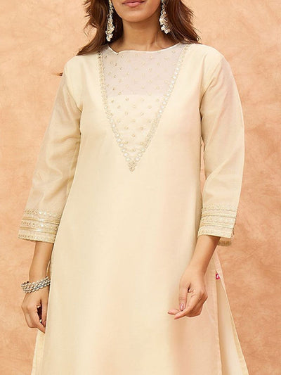 Indyancart VA Women's Self Design Kurta with Pyjama & Dupatta