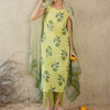 Dhiyona IE Women Floral Printed Regular Pure Cotton Kurta with Trousers & With Dupatta