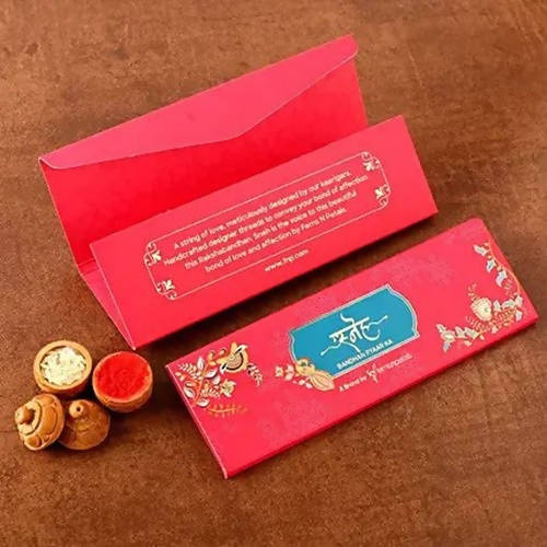 American Diamond Rakhi Set & KitKat Chocolates