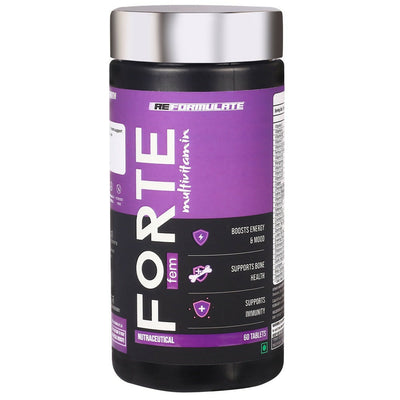 Reformulate Forte Fem Multivitamin I Boosts Energy & Mood I Supports Immunity Tablets