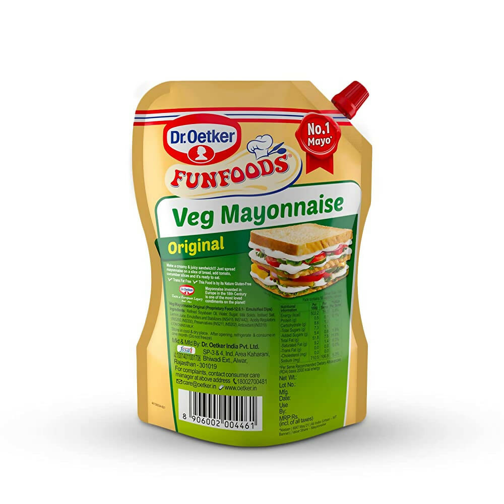Dr. Oetker Fun Foods Veg Mayonnaise - Indyancart