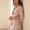 Dhiyona IE Ethnic Motifs Printed Anarkali Pure Cotton Kurta With Trouser