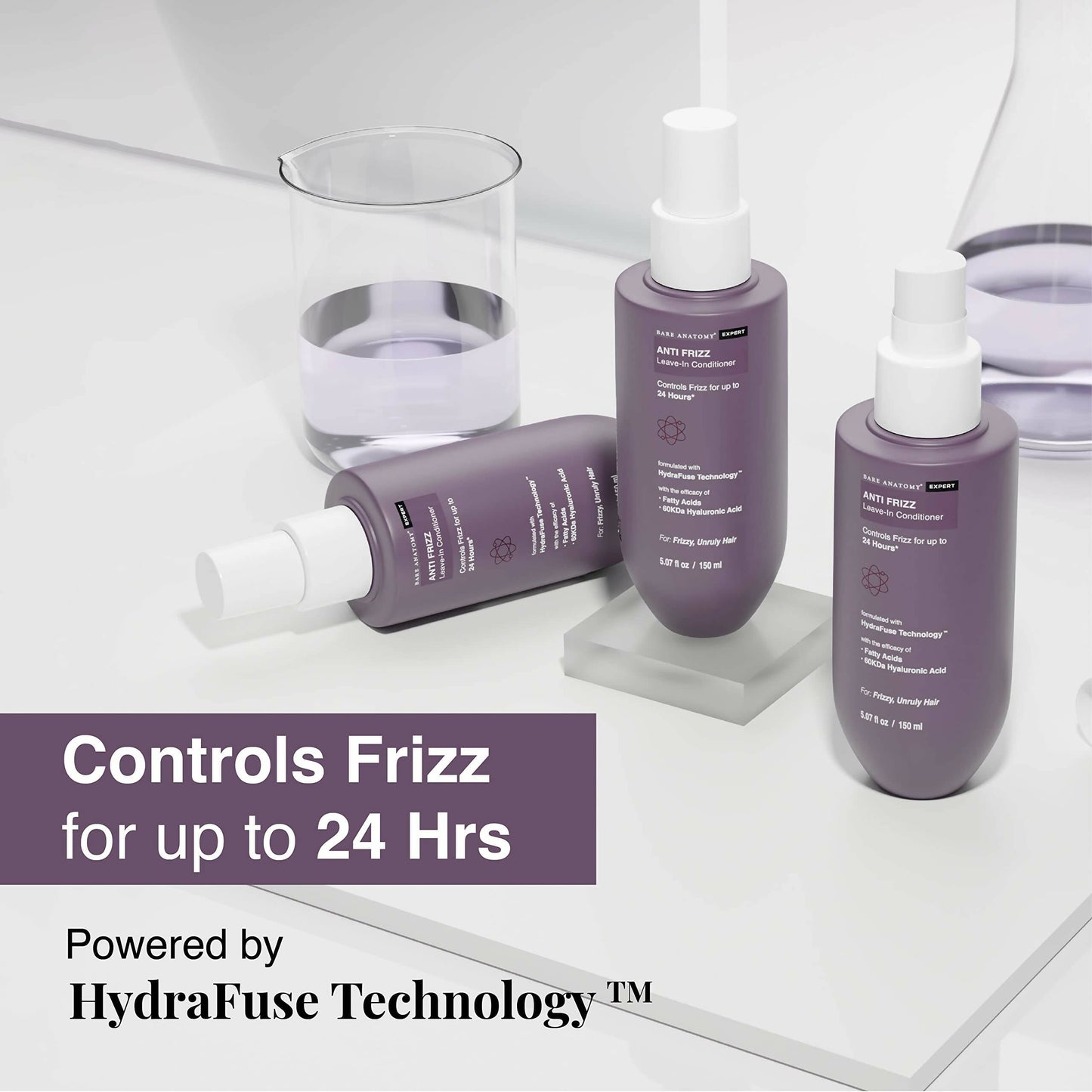 Bare Anatomy Anti Frizz Leave In Conditioner For Unruly & Frizzy Hair - Indyancart