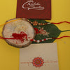 Dhiyona Unisex Set Of 2 Beaded Thread Rakhi