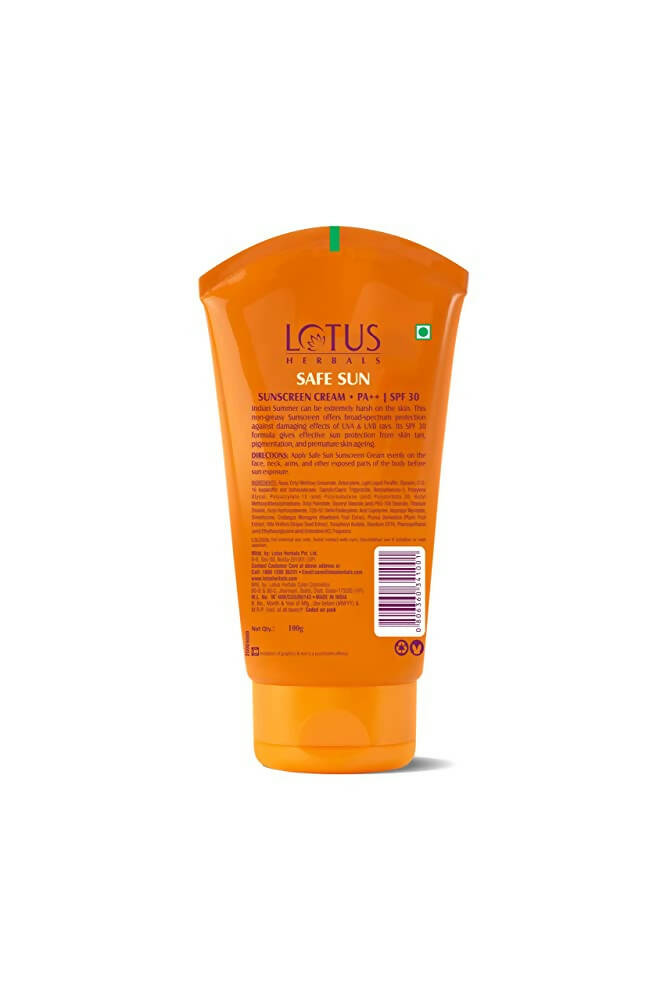 Lotus Herbals Safe Sun SPF 30 PA++ Sunscreen Cream - Indyancart