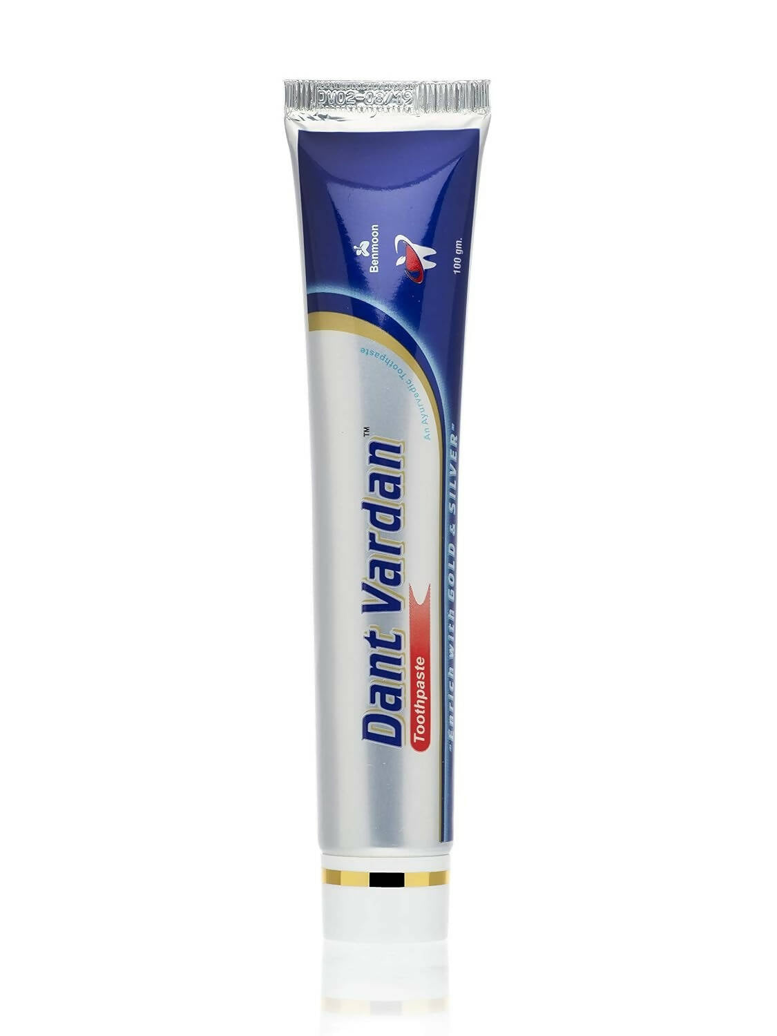 Benmoon Ayurveda Dant Vardan "Enrich With Gold & Silver" Toothpaste - Indyancart