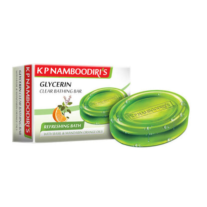 Kp Namboodiri's Glycerin Clear Refreshing Bathing Bar - Indyancart