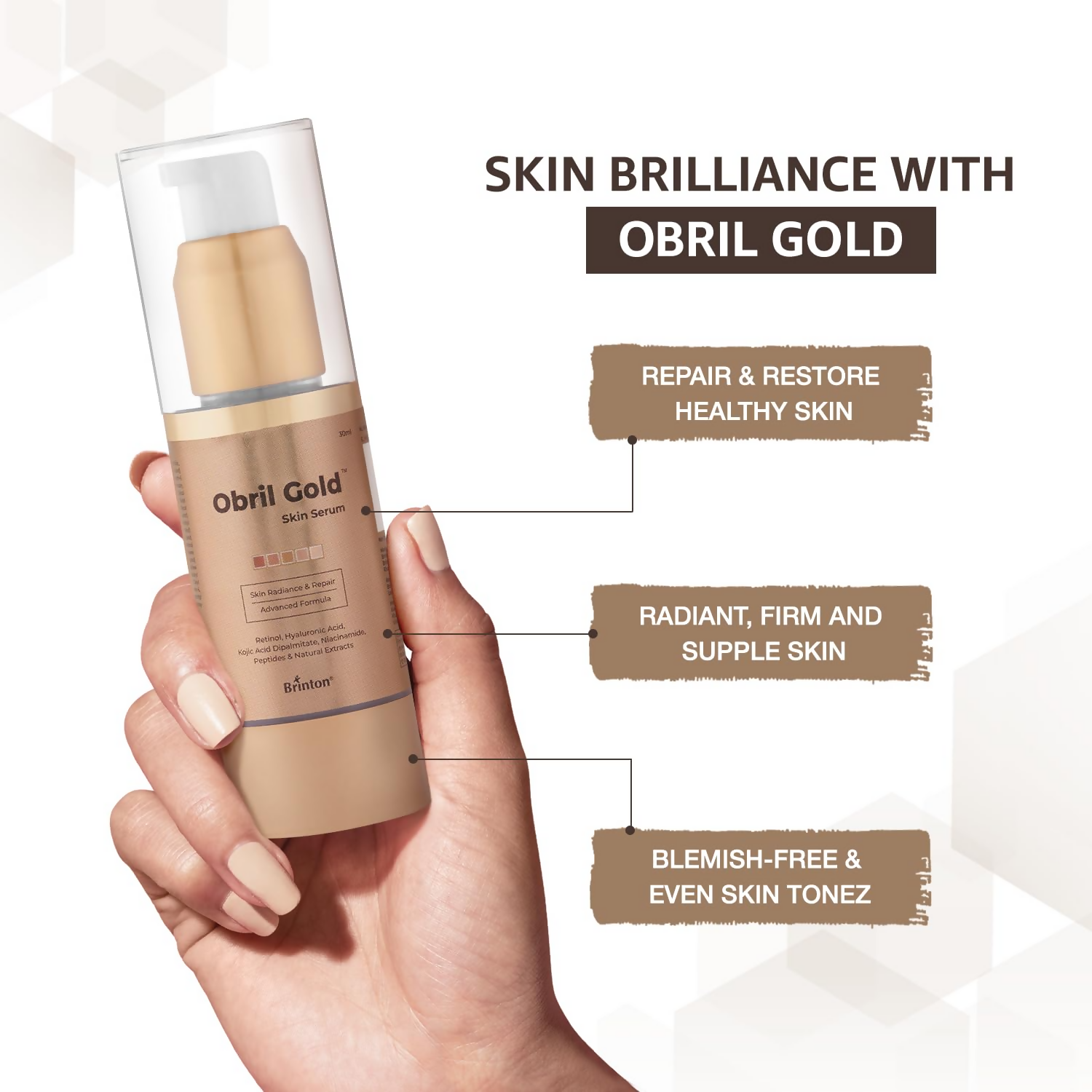 Brinton Obril Gold Skin Serum - Indyancart