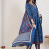 Dhiyona IE Ethnic Motifs Printed Panelled Pure Cotton Kurta With Trousers & Dupatta