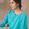 Dhiyona IE Women Printed Regular Pure Cotton Kurta with Trousers & With Dupatta