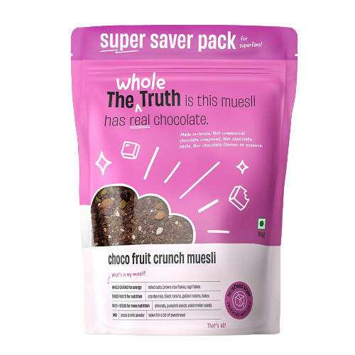 The Whole Truth Choco Fruit Crunch Muesli - Indyancart
