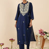 Dhiyona IE Women Ethnic Motifs Embroidered Regular Kurta with Trousers