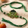 Dhiyona Kids Hulk Character Artificial Beads Thread Rakhi With Roli Chawal Chandan Mishri