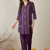 Dhiyona IE Women Bandhani Printed Regular Pure Cotton Kurti With Trousers