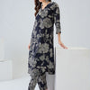 Dhiyona IE Women Floral Printed Regular Pure Cotton Kurta with Trousers