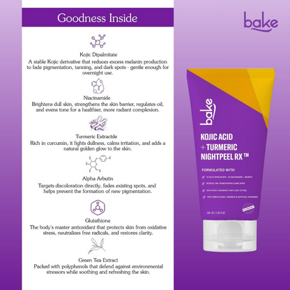 Bake Kojic Acid + Turmeric NightPeel Rx Mask