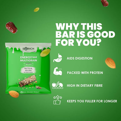 Sorich Organics Multigrain Energy Mini Bars Nut & Seeds