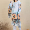 Dhiyona IE Floral Printed Beads And Stones Straight Kurta With Trousers & Dupatta