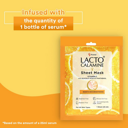 Lacto Calamine Vitamin C Face Sheet Mask